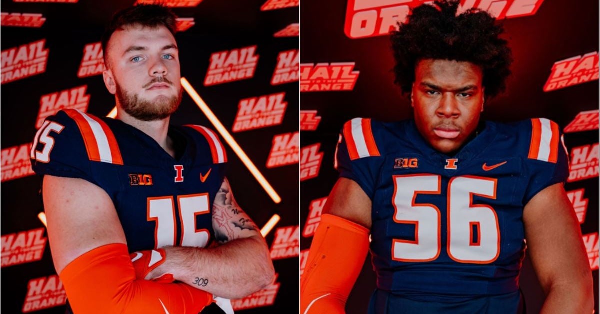 Cole Rusk Two Illini on 247Sports' updated Transfer Top 150 rankings