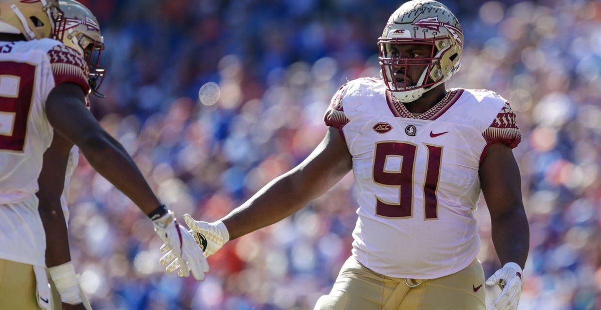 Florida State defensive lineman Derrick Nnadi runs a drill at the NFL  football scouting combine in Indianapolis, Sunday, March 4, 2018. (AP  Photo/Michael Conroy Stock Photo - Alamy