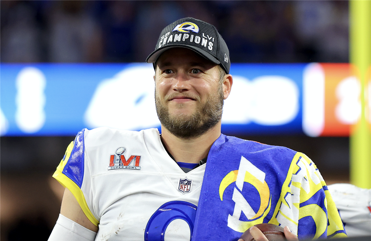 Matthew Stafford Celebrates Super Bowl LVI Win with His Daughters