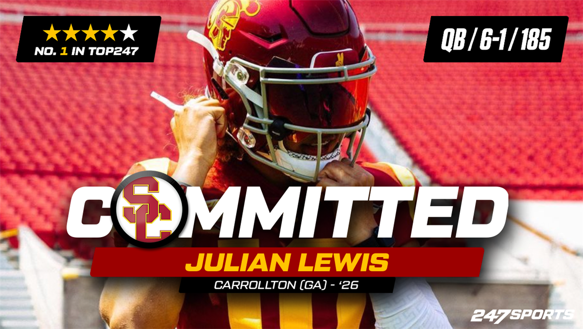 247Sports' No. 1 2026 prospect QB Julian Lewis commits to Lincoln Riley and USC