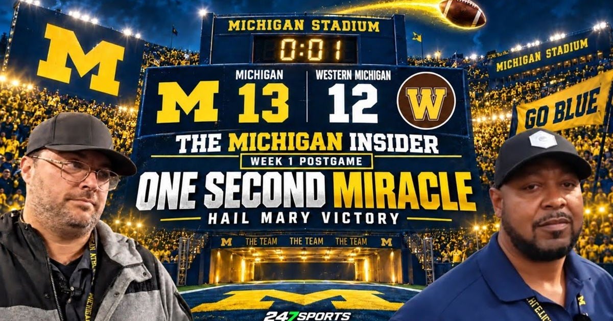 Michigan averts disaster vs Western Michigan with Hail Mary: The Michigan Insider Postgame Recap