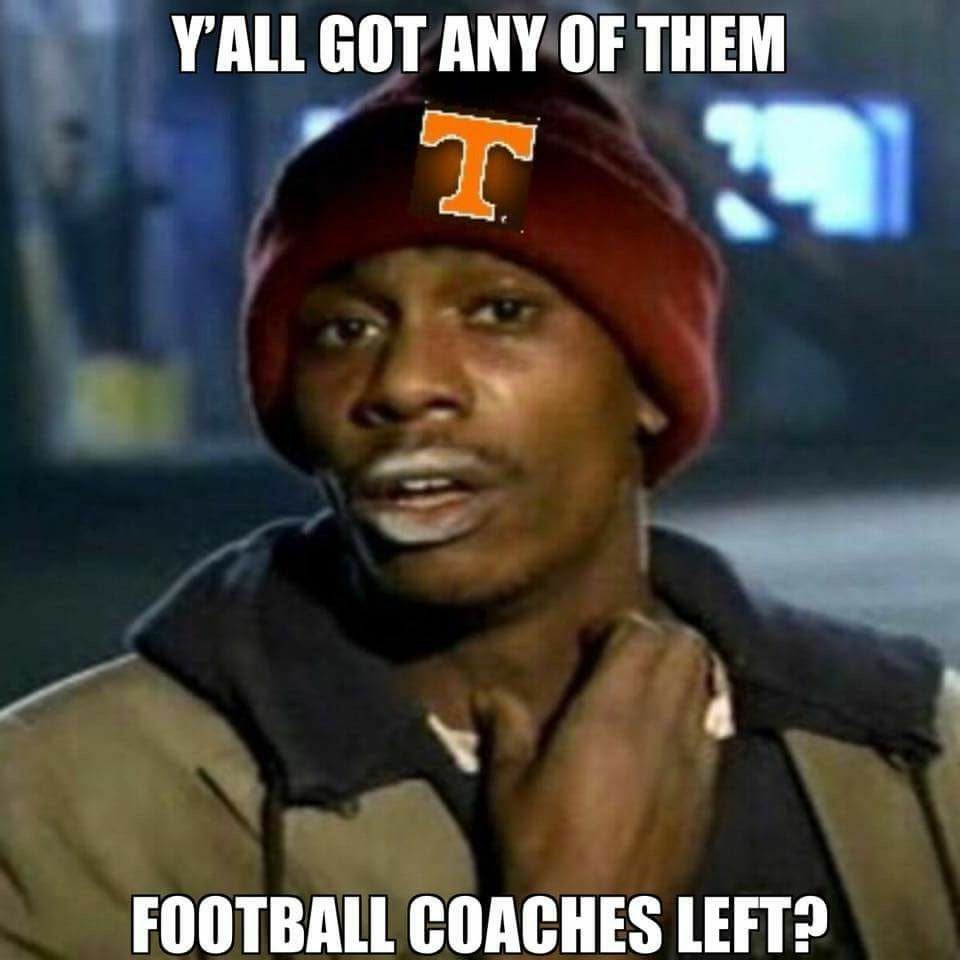 Tennessee Coaching Search Explained In One Meme