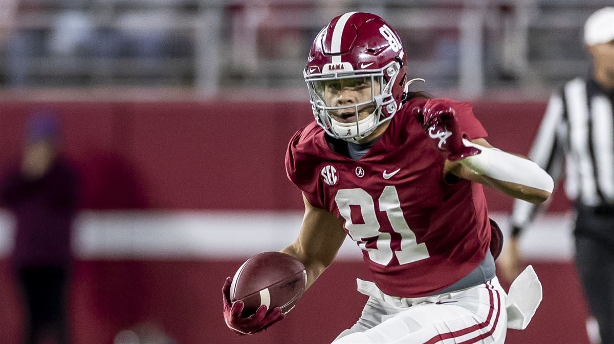 Jameson Williams tied an Alabama mark for second-longest TD catch