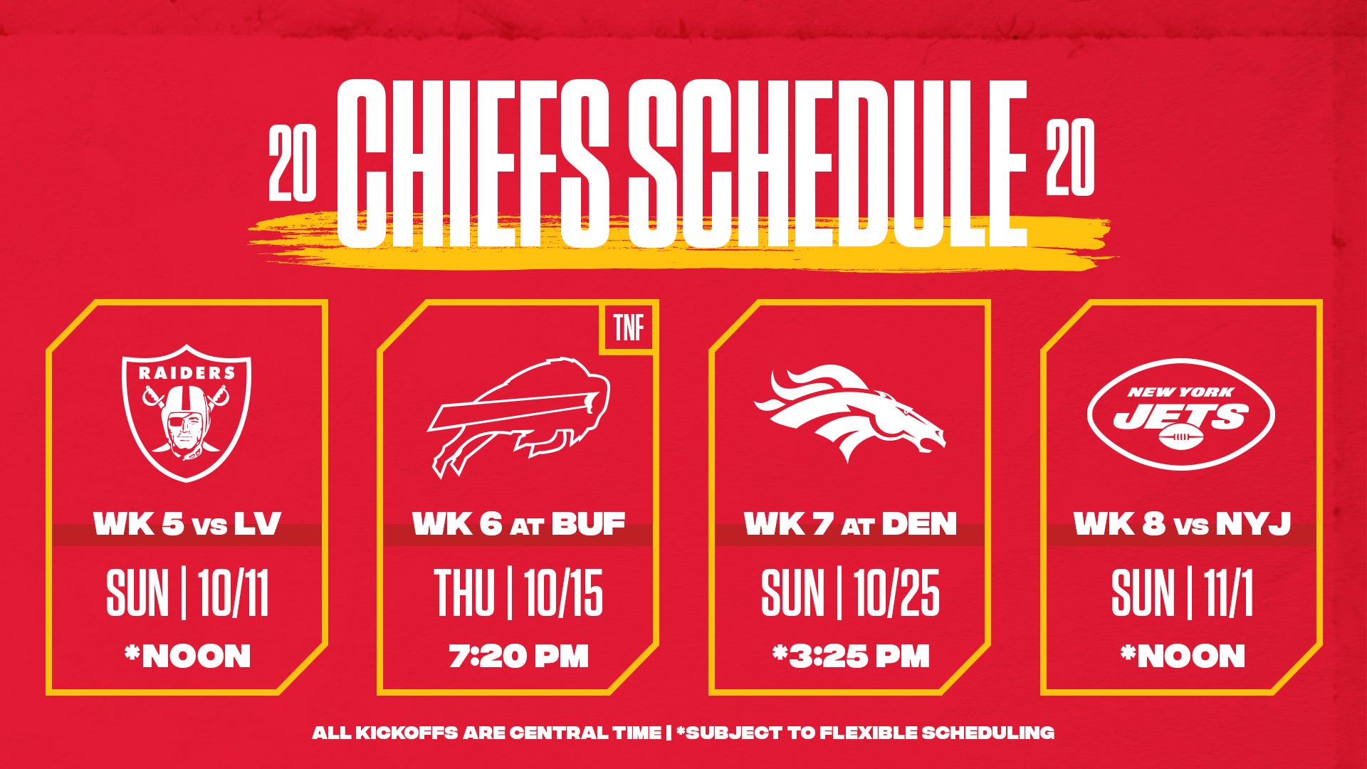 Chiefs Schedule 2020 Sale -  1696118893