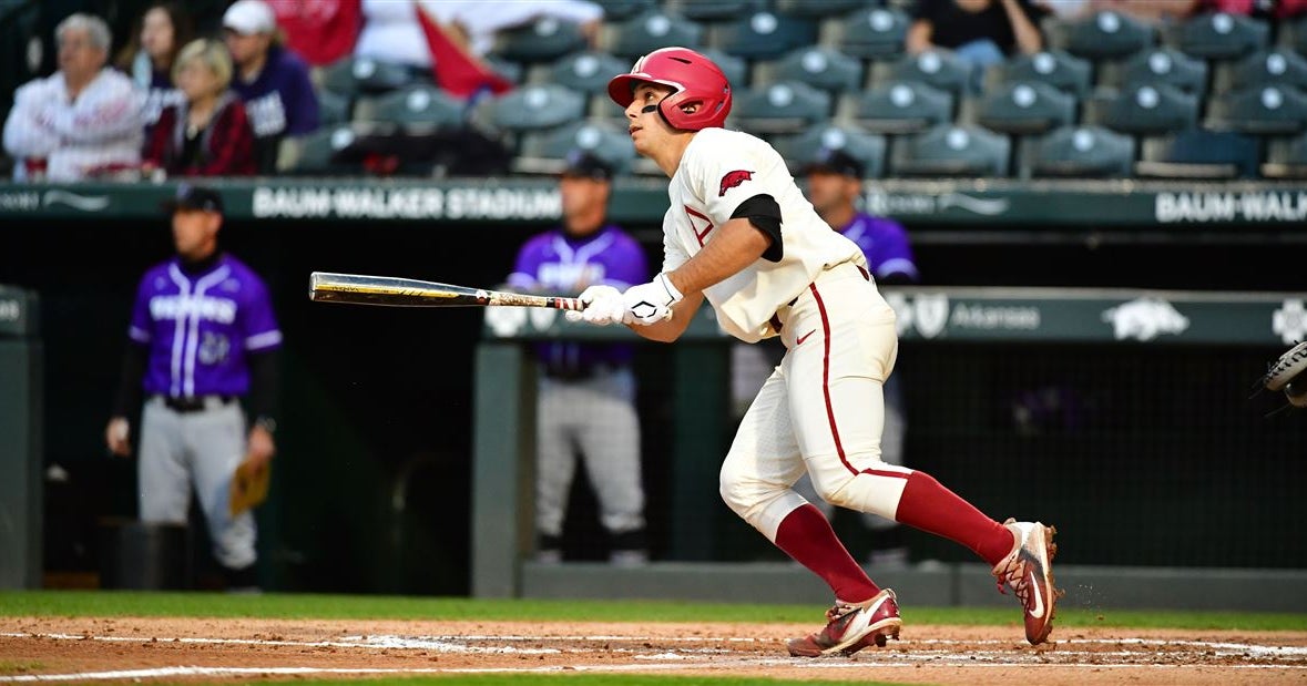 Moore hits for cycle, Hogs pound UCA, 21-8 - 247Sports