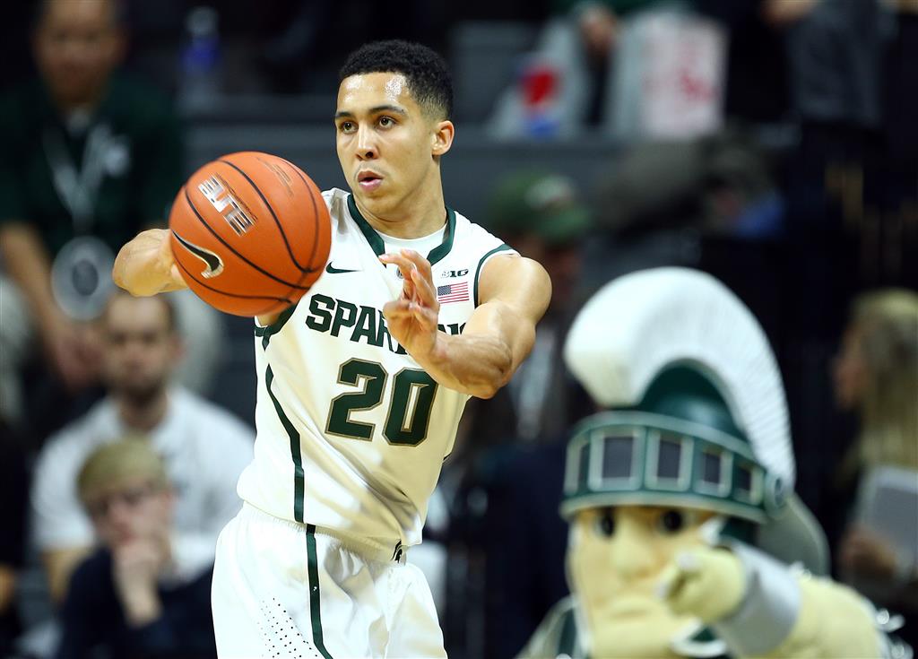 Travis Trice attends Detroit Pistons mini camp