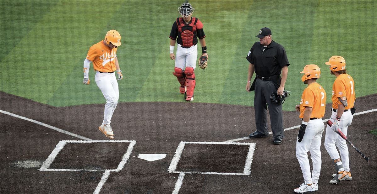 Evan Russell: Tennessee baseball catcher in photos