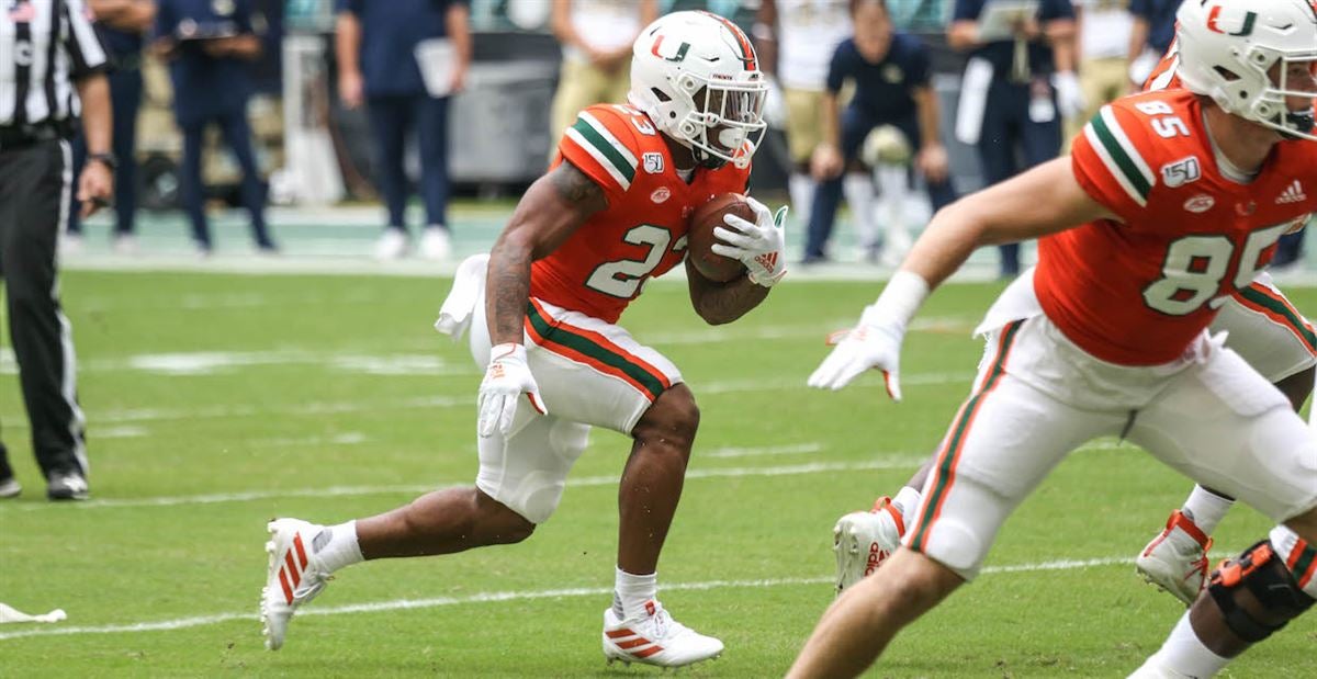 XFL Center on X: D.C. Defenders sign RB Cam'Ron Harris. Harris played  college ball at Miami, where he ran for 1,794 yards on 339 carries in 38  games before going undrafted in