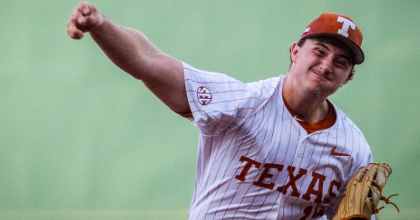 Texas right-handed pitcher Drew Rerick has entered the transfer portal