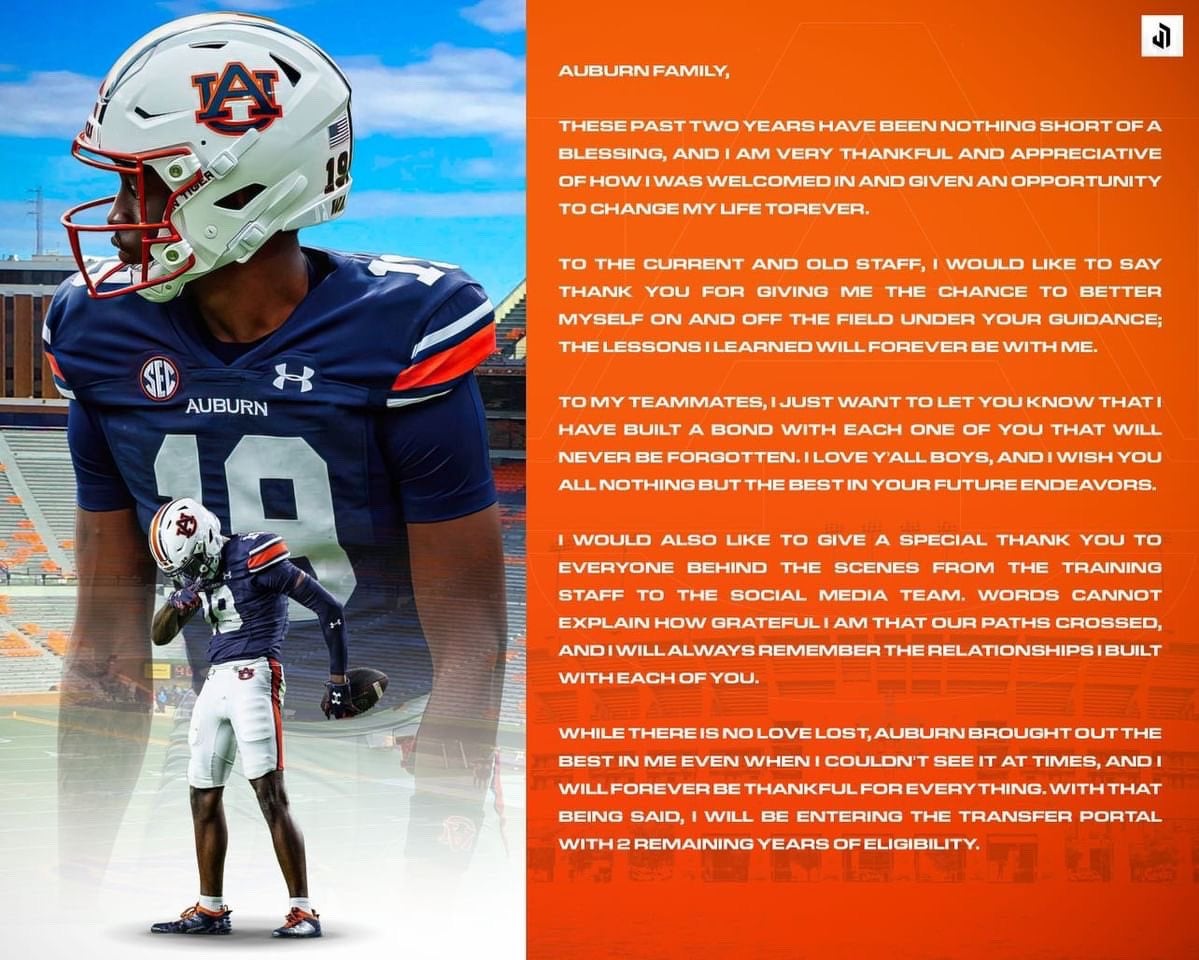 Auburn receiver Omari Kelly to transfer