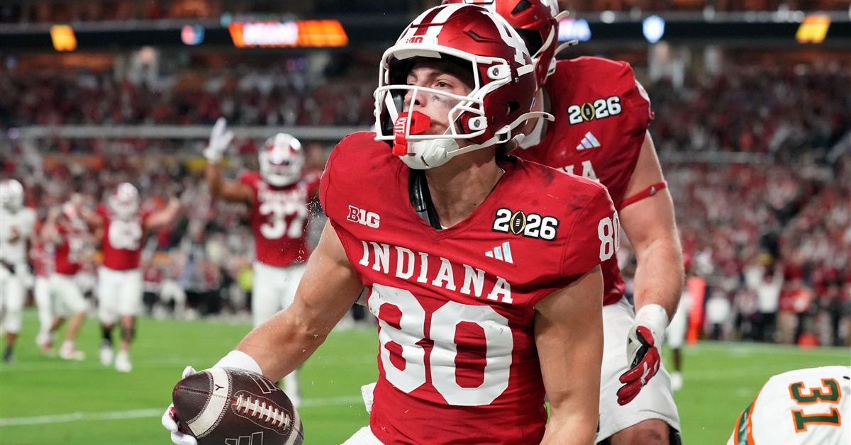 Indiana WR Charlie Becker cracks college football's top-10 best skill position players in 2026