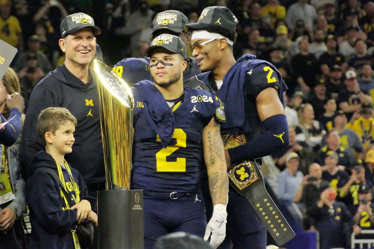 Michigan HC Jim Harbaugh Celebrates National Title, Calls Out NCAA Over ...