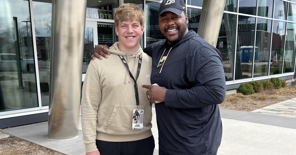 Three-star OL Kyle Rakers recaps recent Purdue visit: 'It really blew ...