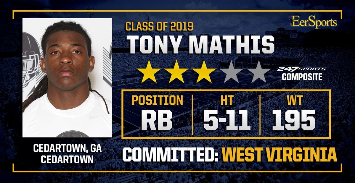 BREAKING: Running Back Tony Mathis Commits to WVU