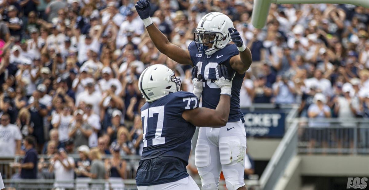 See Penn State Whiteout from above as team enters with a bang