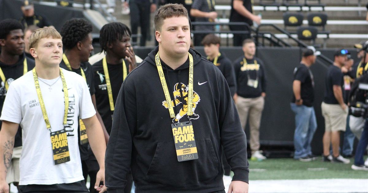 Iowa Football: 2028 West High OL James Barnett - 