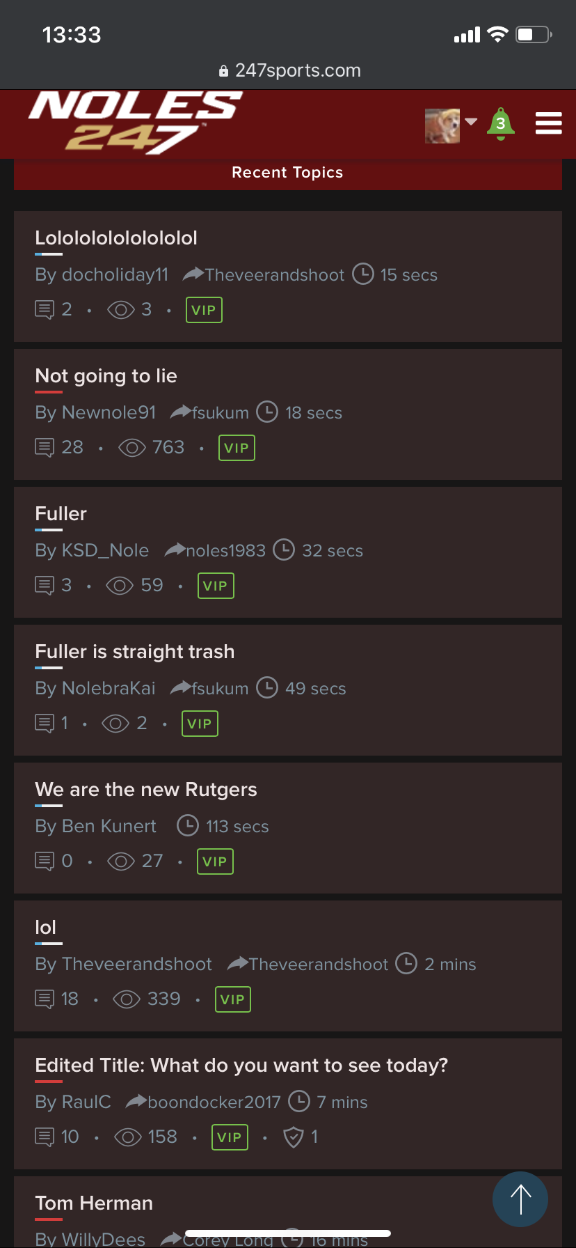 LIVE LOOK AT NOLES 247