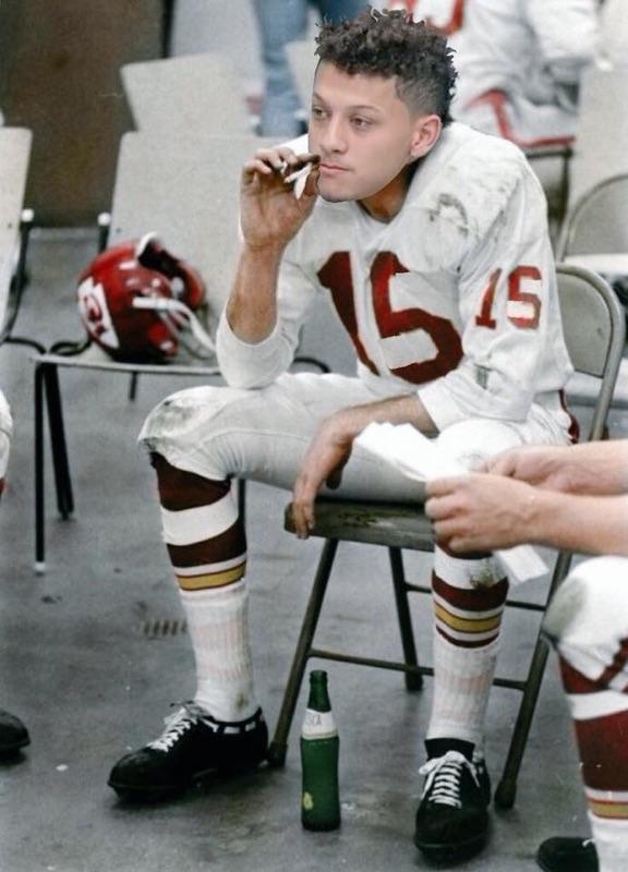 len dawson smoking sweatshirt