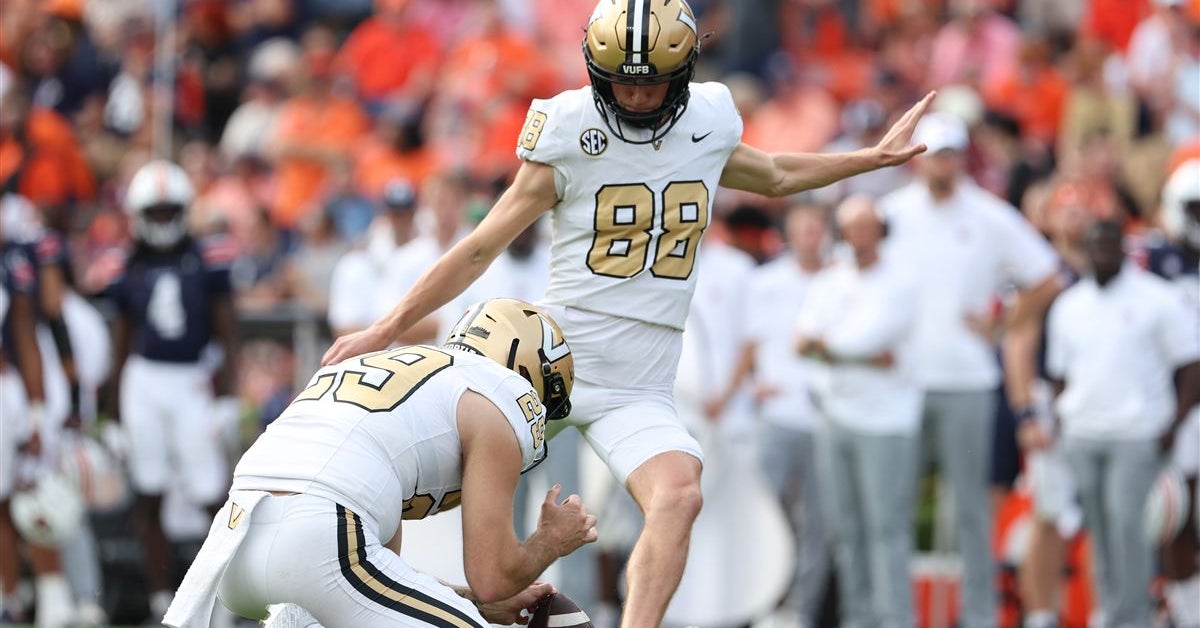 Meet Brock Taylor, Vanderbilt football's windmill-dunking kicker