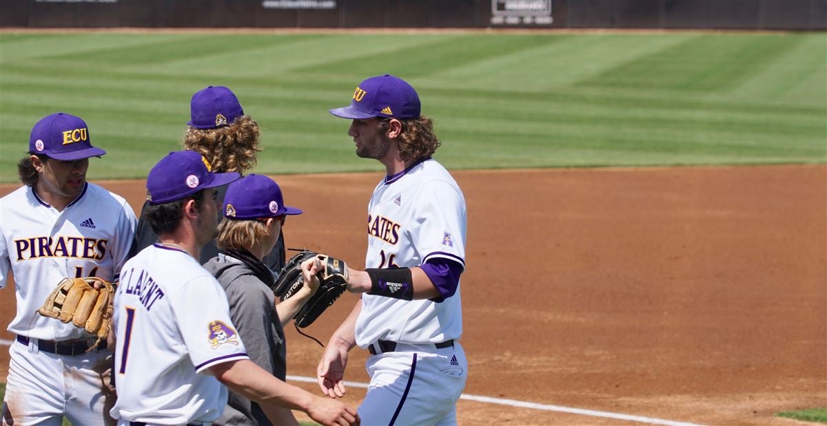 ECU right-handed pitcher Gavin Williams was selected No. 23