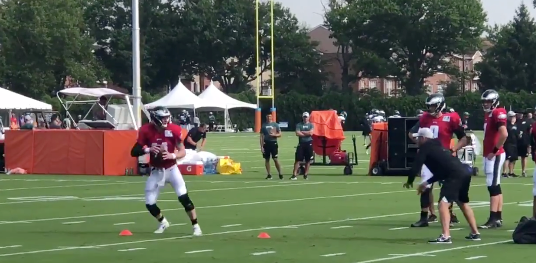 Eagles Training Camp Practice Notes: Carson Wentz struggles, Jalen Hurts  rules the red zone - Bleeding Green Nation