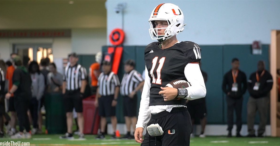 VIDEO: QB Carson Beck in first week of spring practices