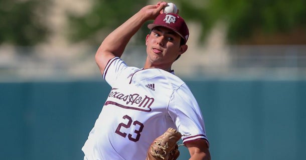 RHP Christian Roa the third Aggie selected in the 2020 MLB Draft