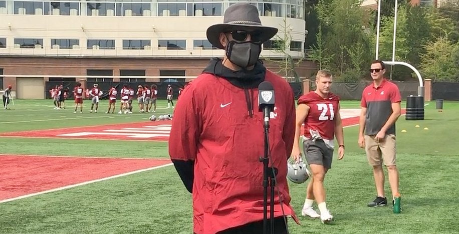 Nick Rolovich holds 2 Cougs out of first fall camp practice for being late
