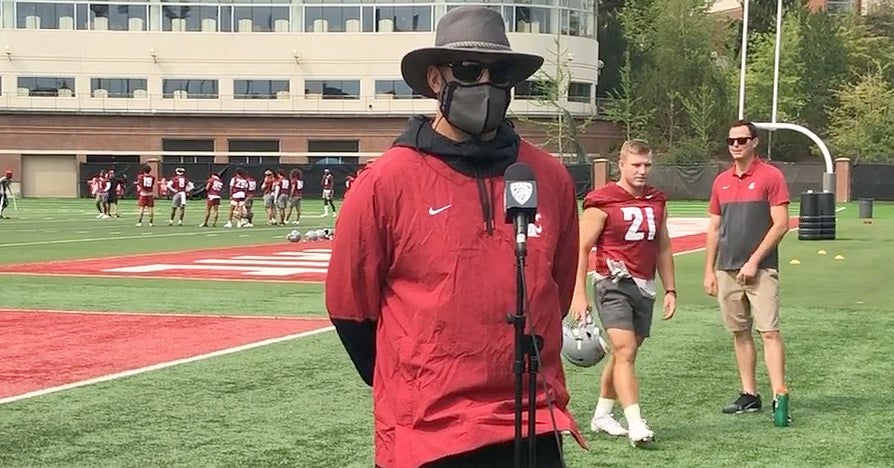 Nick Rolovich holds 2 Cougs out of first fall camp practice for being late