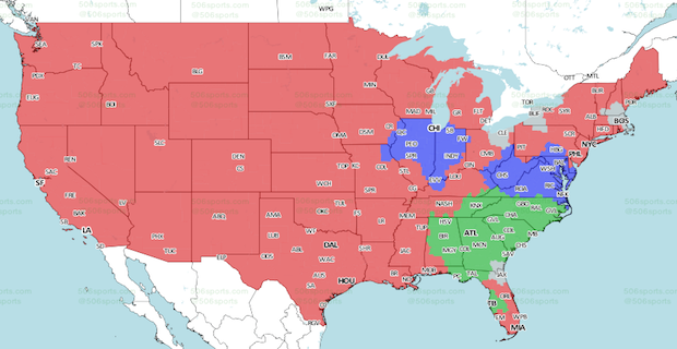 Vikings Vs. Packers: Coverage Map