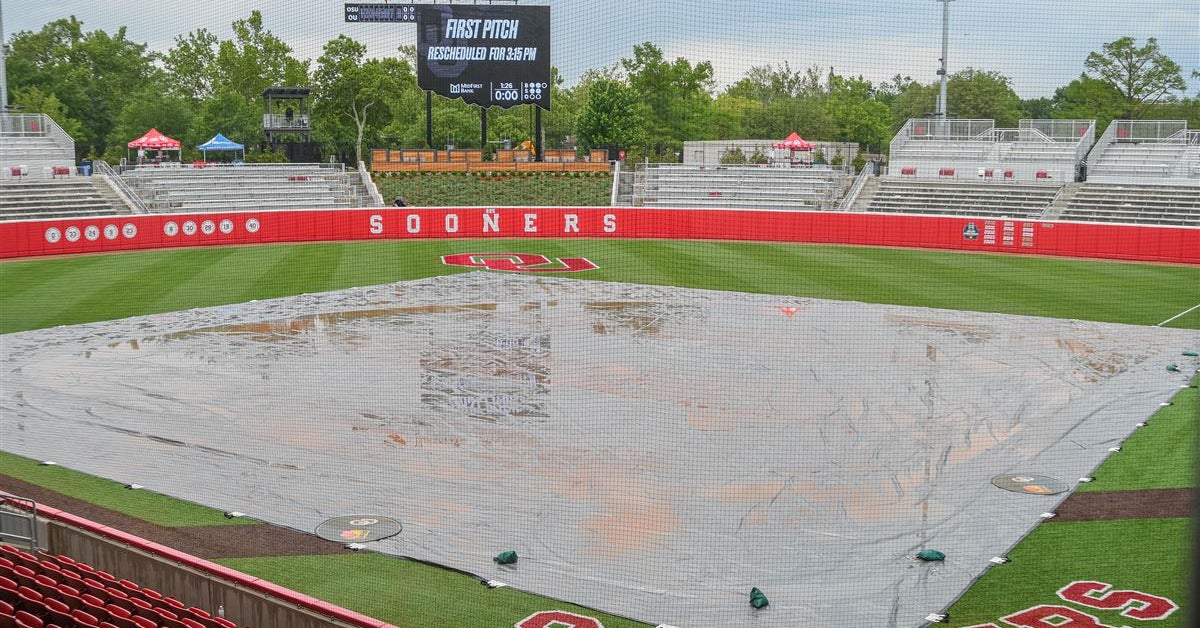 OU softball Game 2 of Bedlam in weather delay until 315 p.m.