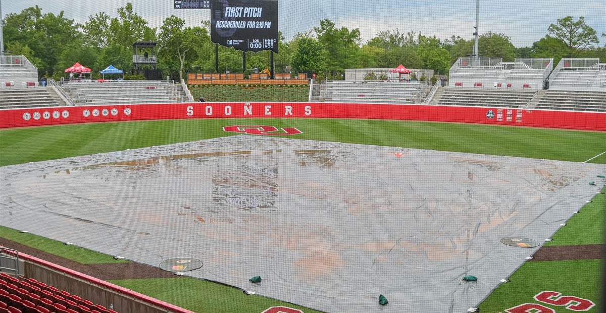 OU softball Game 2 of Bedlam in weather delay until 315 p.m.