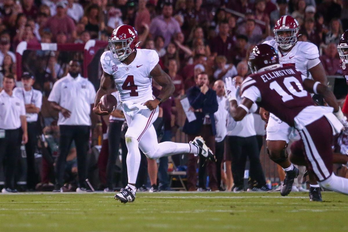 Jalen Milroe picks his spots as Alabama offense stabilizes in Starkville