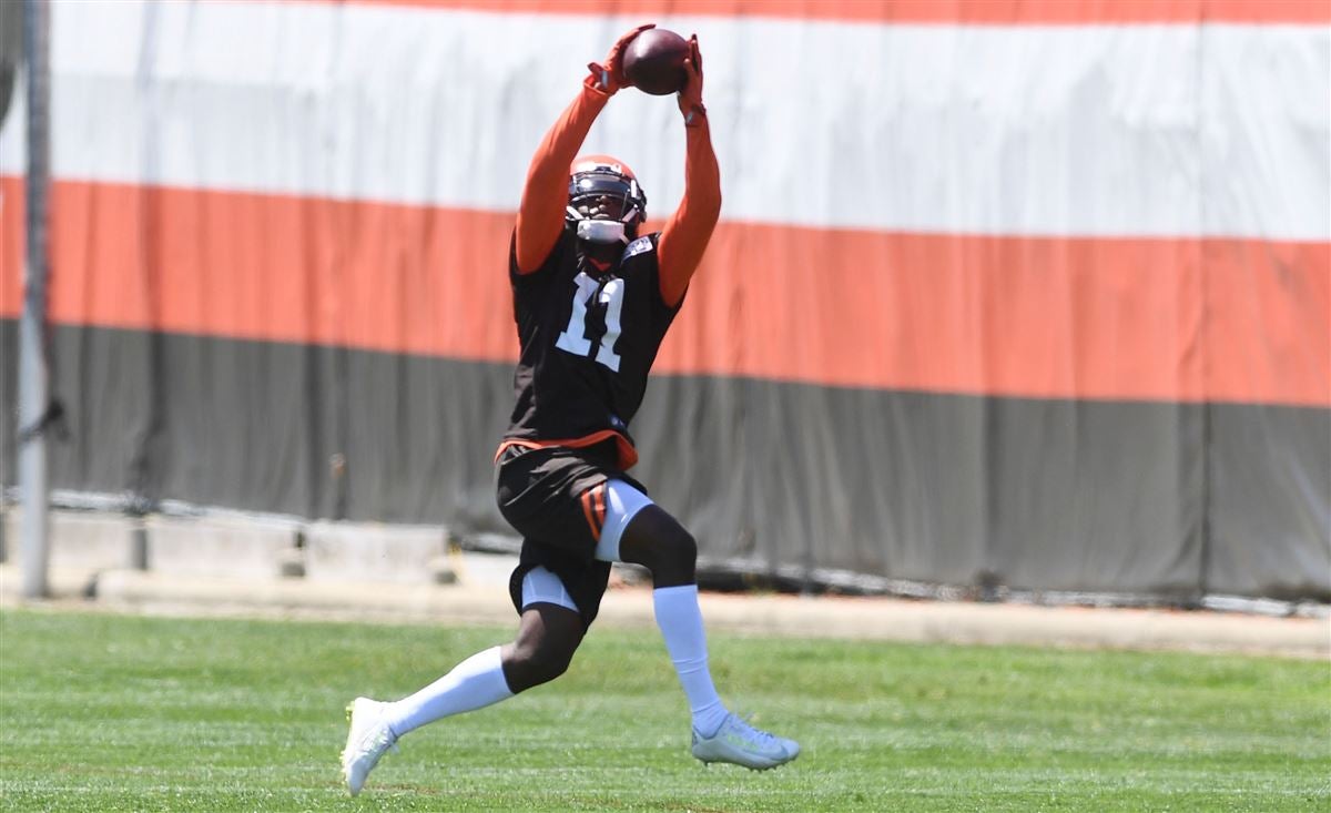 Cleveland Browns wide receiver Antonio Callaway is shown during NFL  football training camp, Thursday, July 26, 2018, in Berea, Ohio. (AP  Photo/Tony Dejak Stock Photo - Alamy