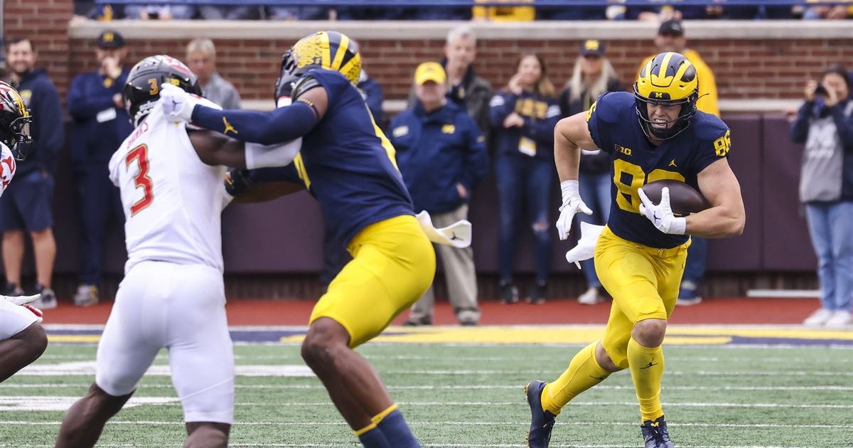 Michigan tight end talent, depth shines from start to finish in win ...