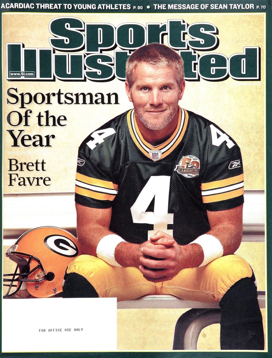 Green Bay Packers Qb Brett Favre Sports Illustrated Cover by Sports  Illustrated