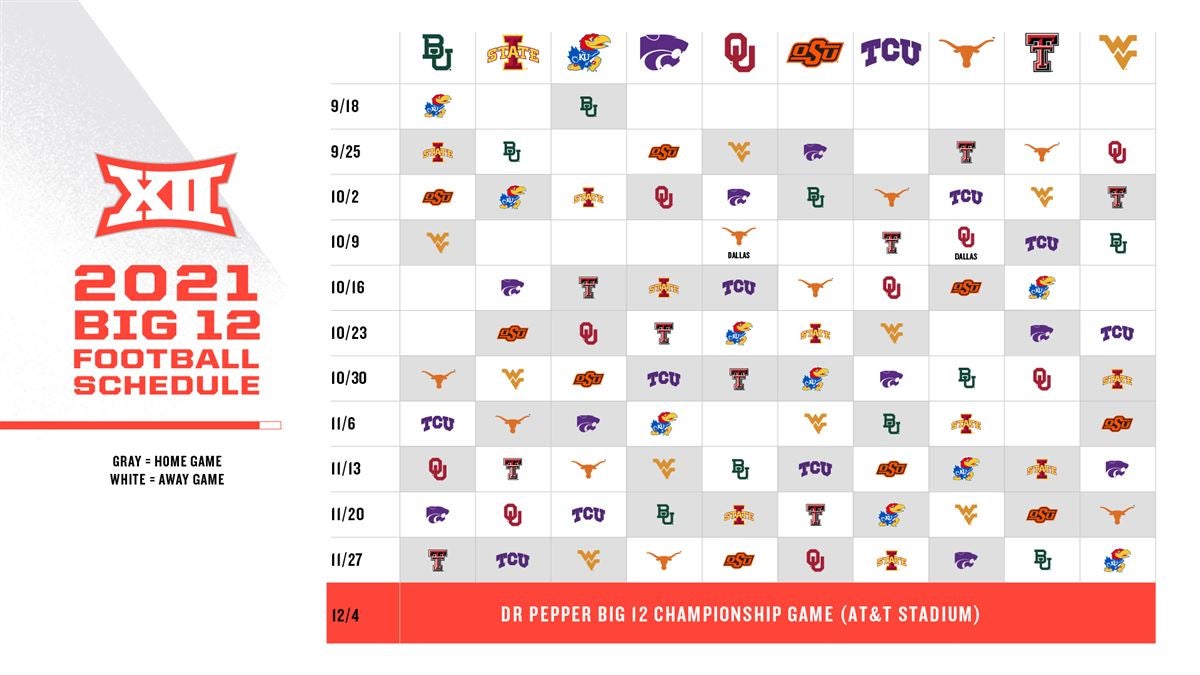 big 12 conference schedule