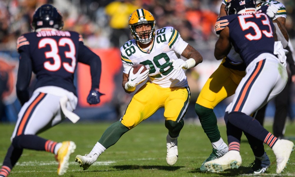 Bruising but versatile RB AJ Dillon is exactly what the Packers wanted