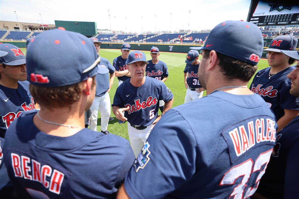 Ole Miss baseball coach Mike Bianco, players react to making College