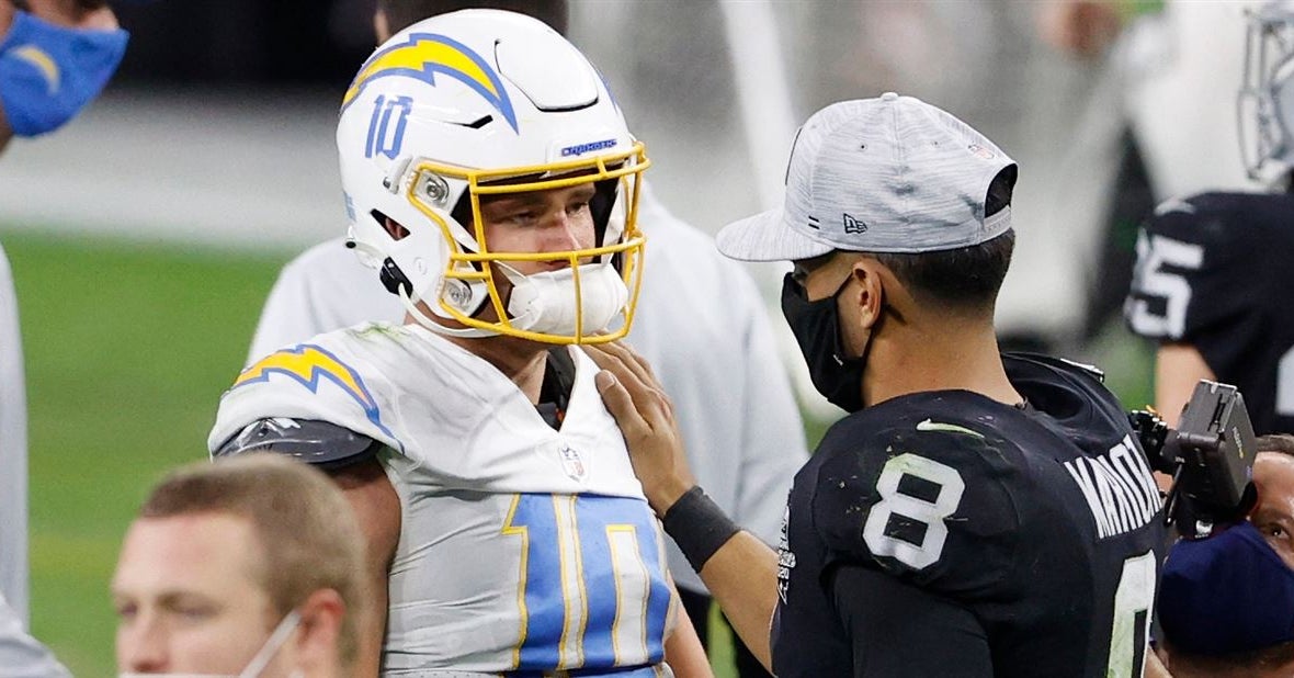 Justin Herbert describes facing Marcus Mariota