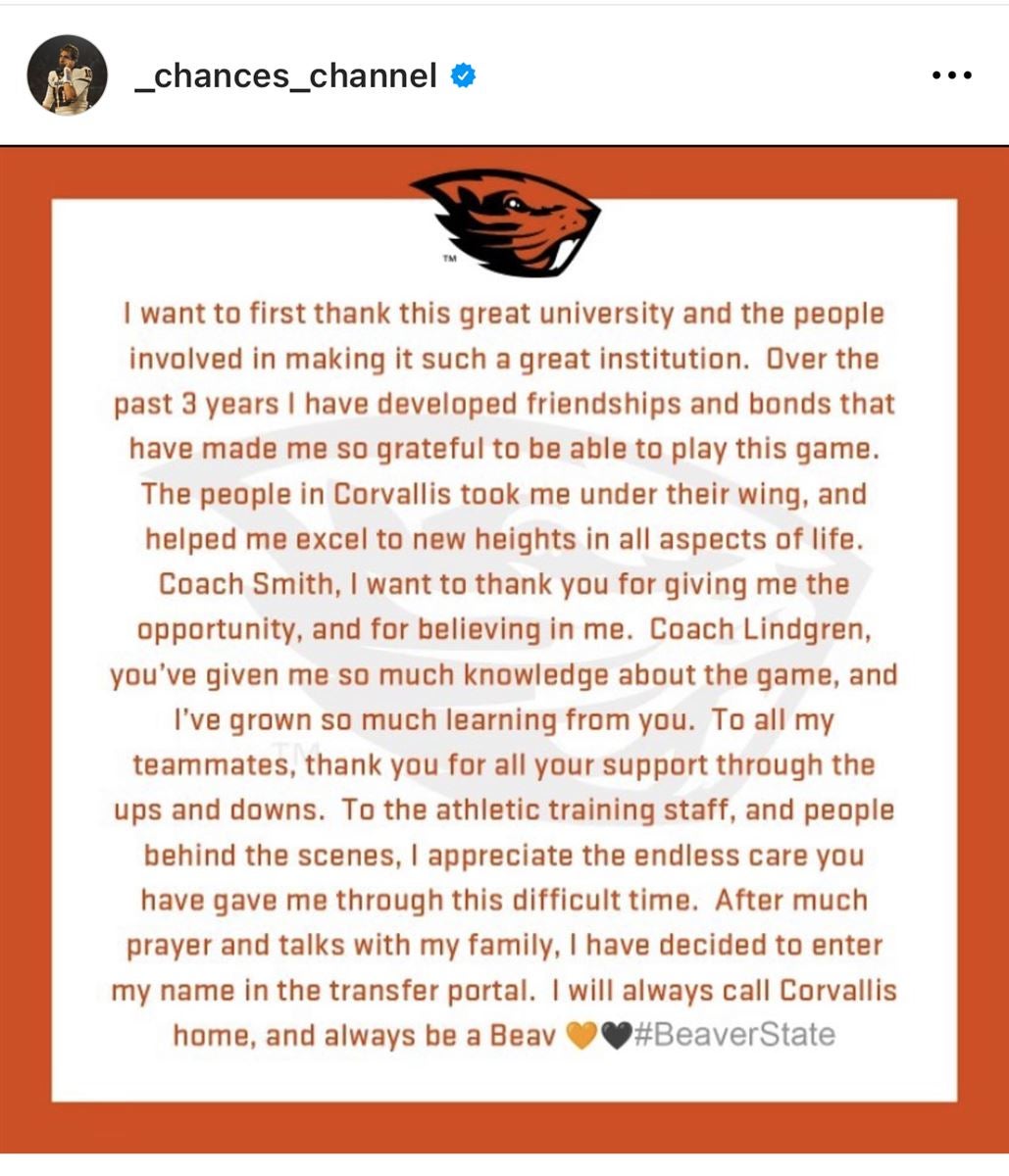 BREAKING: QB Chance Nolan enters the Transfer Portal