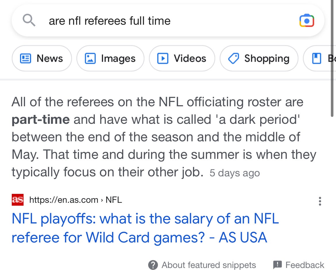 NFL playoffs: what is the salary of an NFL referee for Wild Card games? -  AS USA