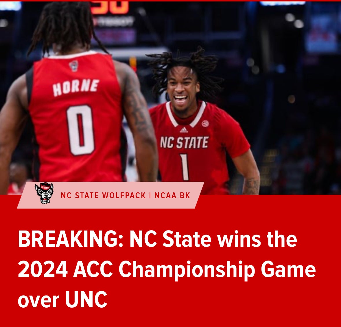 NC State 2024 ACC CHAMPIONS!