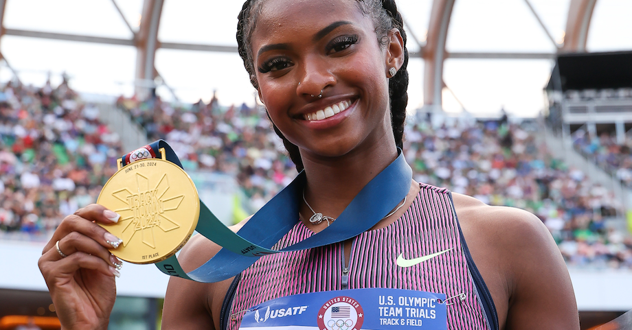 Masai Russell captures U.S. championship in 100m hurdles