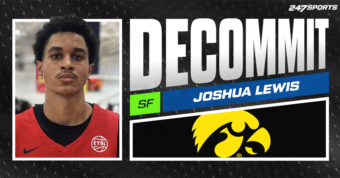 Four-star wing Joshua Lewis decommits from Iowa following Fran McCaffery departure Four-star wing Joshua Lewis decommits from Iowa following Fran McCaffery departure