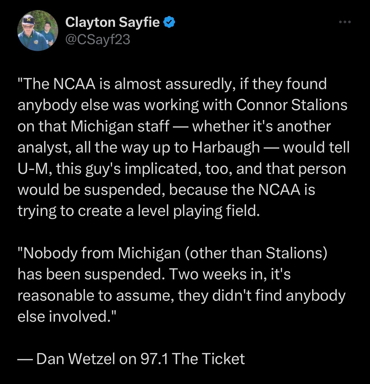 Michigan Officially Accused Of In Person Scouting To Steal Signs