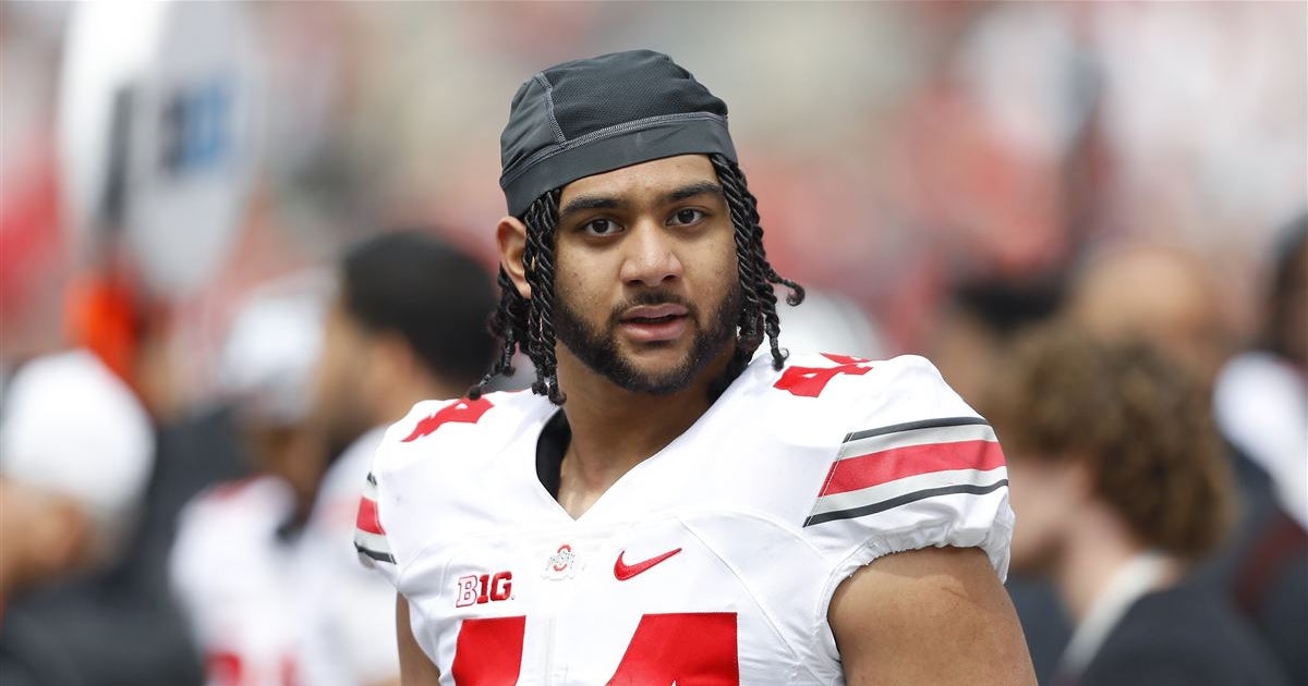 Ohio State football: Jack Sawyer, J.T. Tuimoloau impress Ryan Day in ...