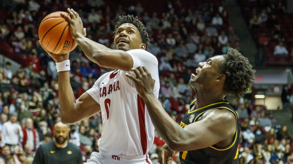 Alabama - NCAA Men's Basketball : Kai Spears Crimson Jersey