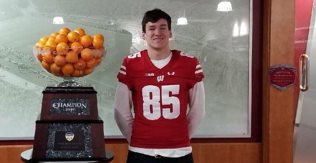 Wisconsin hosts in-state TE Jake Rock, hopes to have him back
