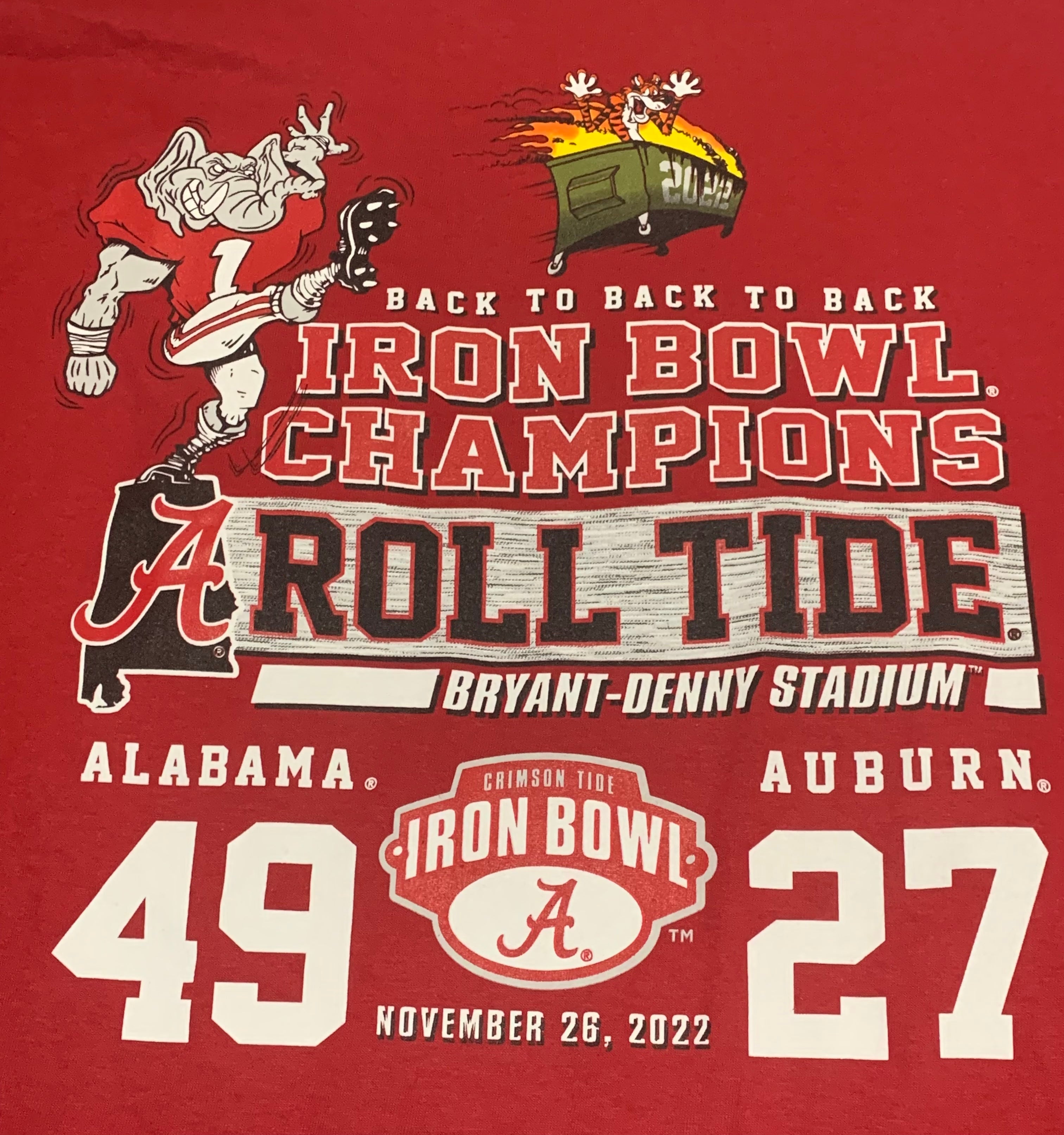 Iron Bowl Score Shirt